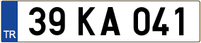 Trailer License Plate
